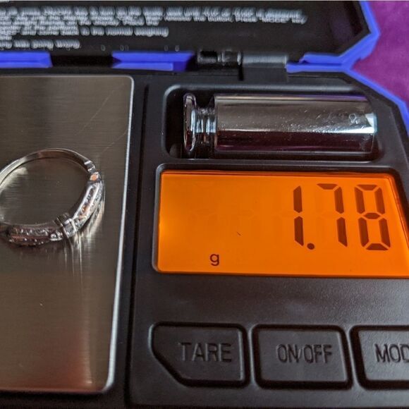 READ CAREFULLY bow shaped platinum ring - Picture 6 of 6